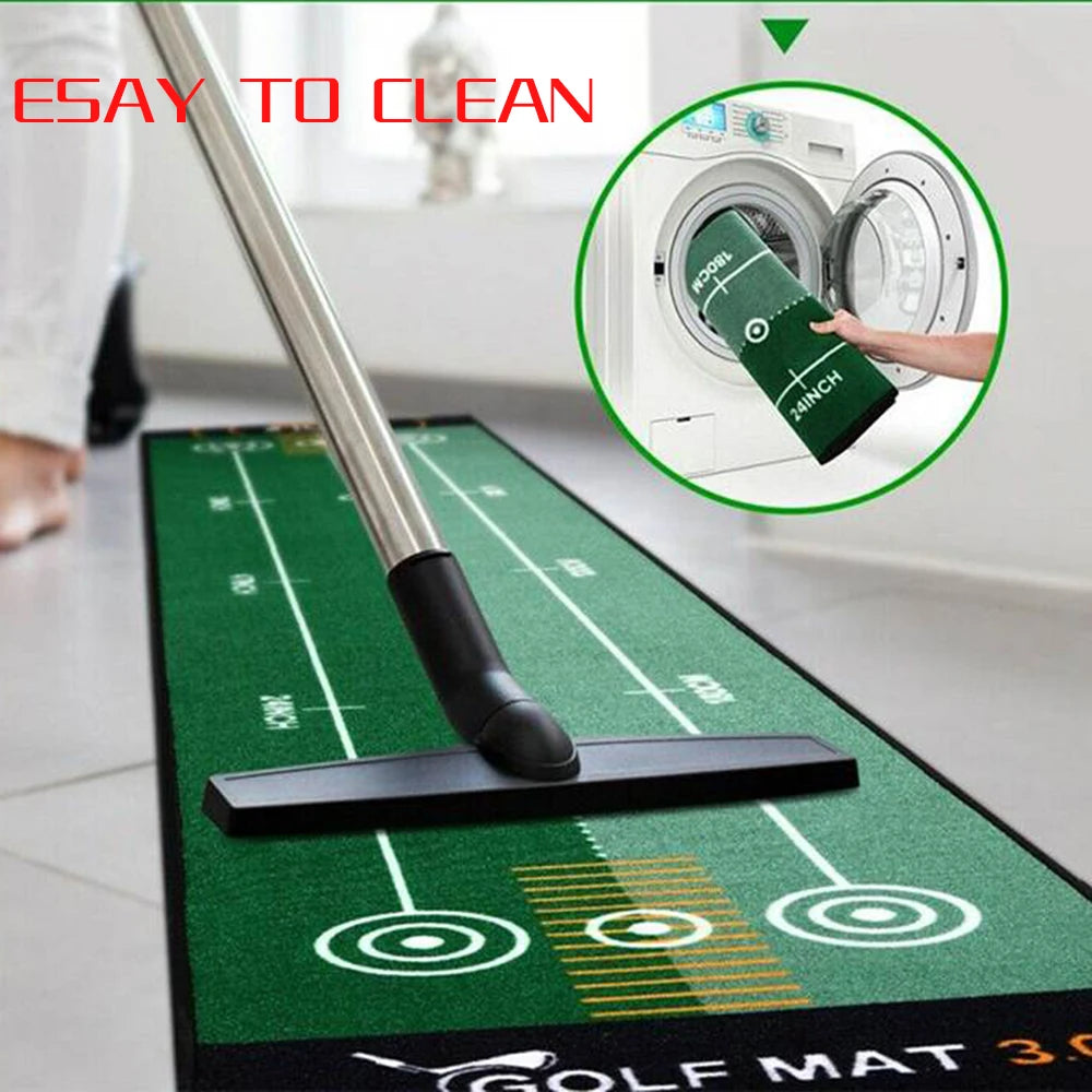 50x300cm Indoor Golf Putting Green Mat: Mini Golf Putting Training Equipment for Home or Office Use