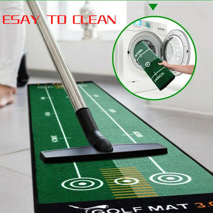 50x300cm Indoor Golf Putting Green Mat: Mini Golf Putting Training Equipment for Home or Office Use