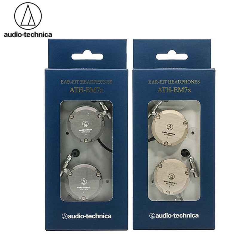 Audio-Technica ATH-EM7X Wired Sport Ear Hook Earphones with Heavy Bass for Android & iPhone