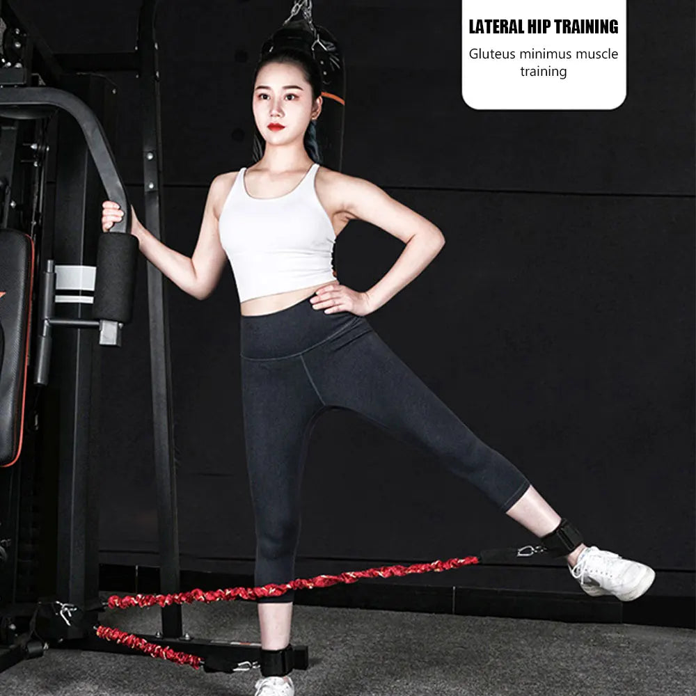 Booty Training Resistance Band: Leg Hip Power Strengthen Pull Rope Belt System - Gym Home Workout Fitness Equipment