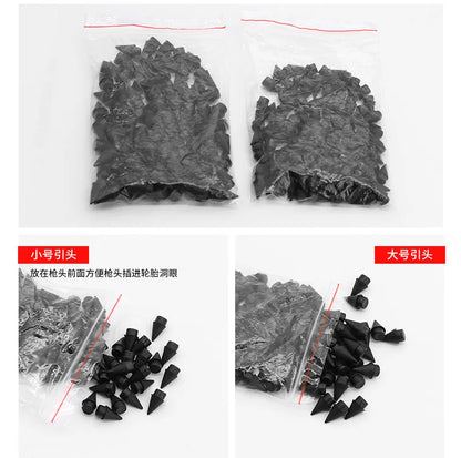 180pcs Universal Mushroom Tubeless Tire Repair Kit — Red & Black 7mm/8mm Rubber Plugs for Car Tire Fix