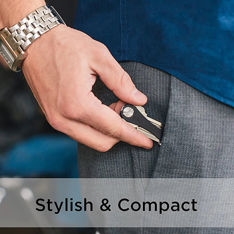 EDC Smart Key Holder Wallet – Compact Metal Keychain Organizer for Car & Door Keys, Pocket Tools