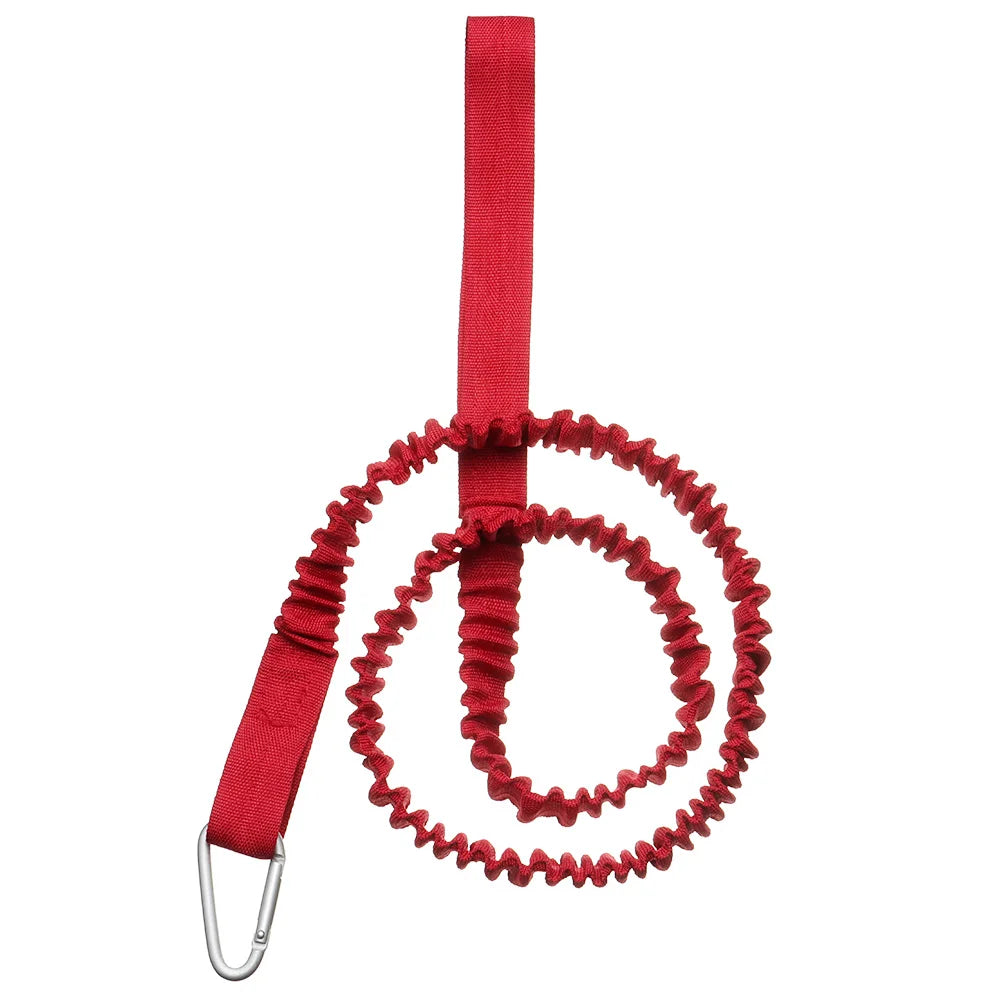 Adjustable Paddle Leash — Kayak & Surfboard Ankle Rope with Elastic Lanyard and Safety Carabiner