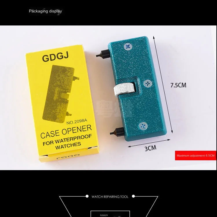 Adjustable Watch Opener Back Case Tool – Press, Closer, Remover, Wrench, Screw Wrench Repair Kit & Watch Battery Remover