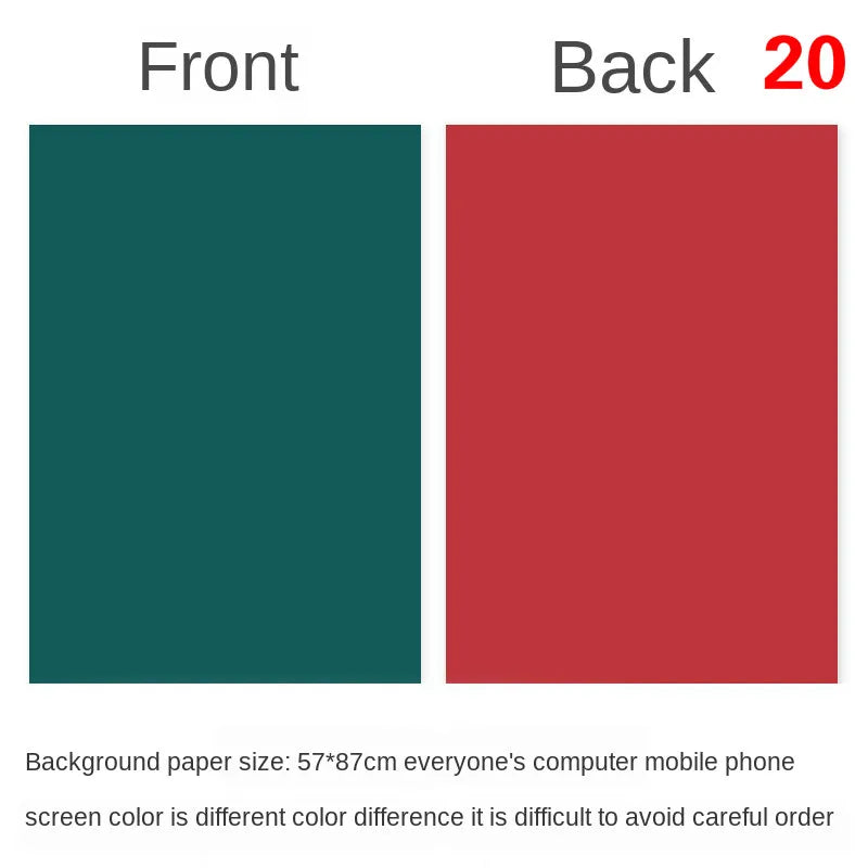 Photography Backdrops 57x87cm – Double-Sided Solid Color Photo Background for Studio, Newborn & Product Photography