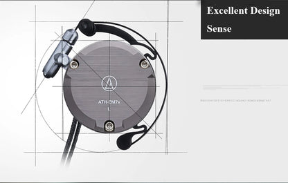 Audio-Technica ATH-EM7X Wired Sport Ear Hook Earphones with Heavy Bass for Android & iPhone