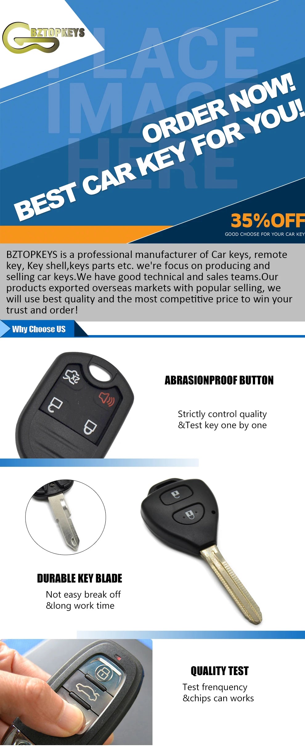BZTOPKEYS Smart Car Key – 3/4 Button 315/434MHz Remote Fob for Mercedes Benz A/C/E/S Class W203/W204/W205/W210/W212 NEC BGA