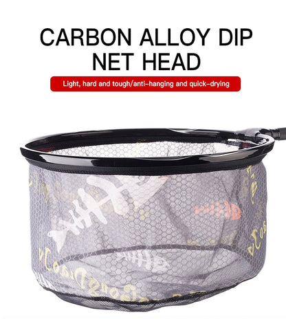 Carbon Fiber Anti-Hook Fishing Net Head – Ultra-Light Titanium Alloy Deepening Net Tool Accessory