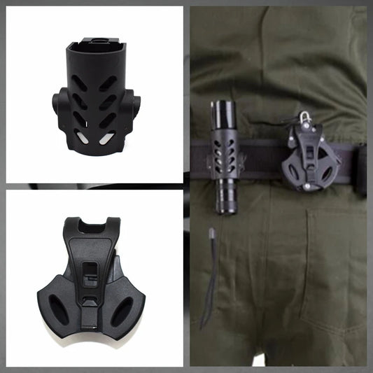 Paintball Flashlight Pouch Case – Tactical Open Top Cuff Holder, Fits Standard Handcuffs for 5.5cm Belt