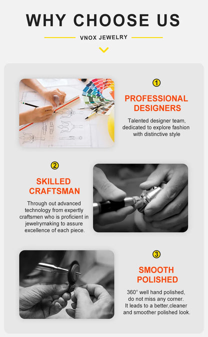 Vnox Stylish Men's Square Natural Stone Necklace - Stainless Steel Geometric Polygon Pendant, Casual Punk Jewelry Gift