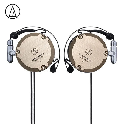 Audio-Technica ATH-EM7X Wired Sport Ear Hook Earphones with Heavy Bass for Android & iPhone
