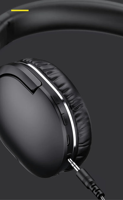 Baseus D02 Pro Wireless Headphones - Bluetooth 5.3, Foldable Sport Headset, Over-Ear Gaming Bluetooth Earbuds