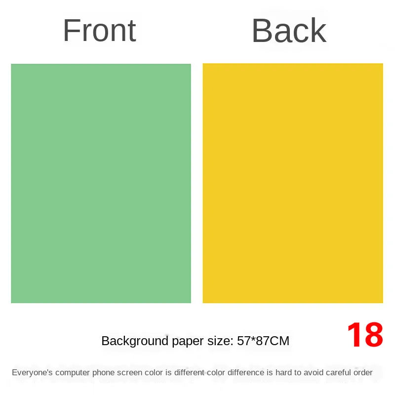 Photography Backdrops 57x87cm – Double-Sided Solid Color Photo Background for Studio, Newborn & Product Photography