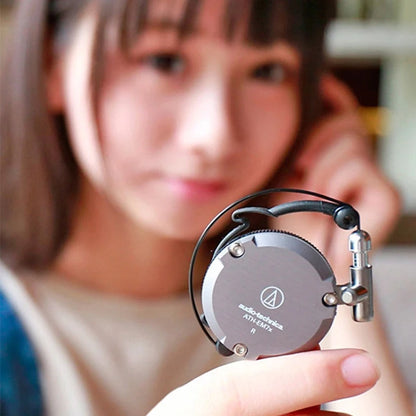 Audio-Technica ATH-EM7X Wired Sport Ear Hook Earphones with Heavy Bass for Android & iPhone