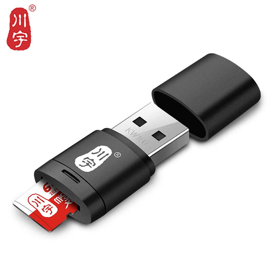 Kawau Micro SD Card Reader 2.0 USB: High Speed Adapter with TF Card Slot C286, Supports up to 128GB - Memory Card Reader for Computer