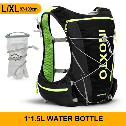 8L Running & Cycling Hydration Vest Backpack — Hiking & Marathon Water Pack with 1.5L Bladder and 500ml Bottle