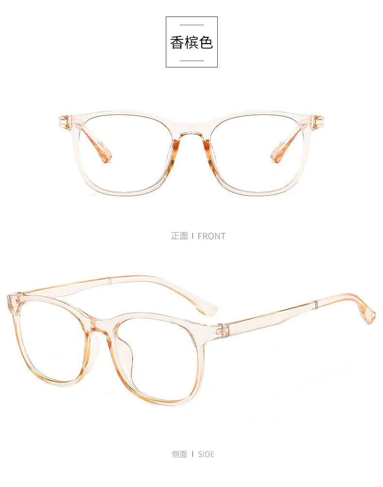 Transparent Blue Light Blocking Glasses – Square & Round Computer Eyewear for Men & Women