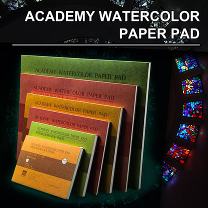 100% Cotton Watercolor Paper Sealing Pad: 32K/16K, 20 Sheets, 300gsm - Painting Book for Artist Painting Supplies