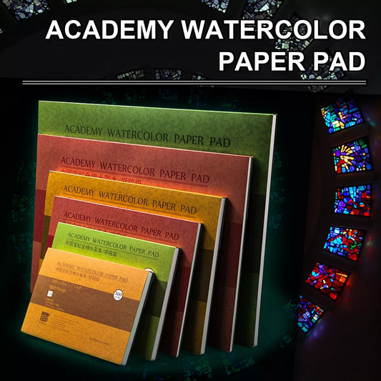 100% Cotton Watercolor Paper Sealing Pad: 32K/16K, 20 Sheets, 300gsm - Painting Book for Artist Painting Supplies