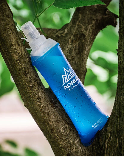 AONIJIE Soft Flask Water Bottle — 250ml/500ml Folding, Collapsible, TPU BPA-Free for Running Hydration Packs, Waist Bags & Vests (SD09/SD10)