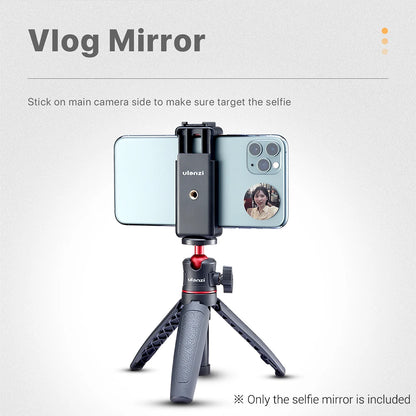Universal Smartphone Selfie Vlog Mirror: Compatible with iPhone & Samsung - Essential Photography Accessories for Photo and Video