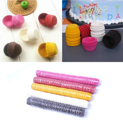 1000PCS Mini Colorful Cupcake Paper Liners – Muffin Baking Cups Party Cake Decorating Cases