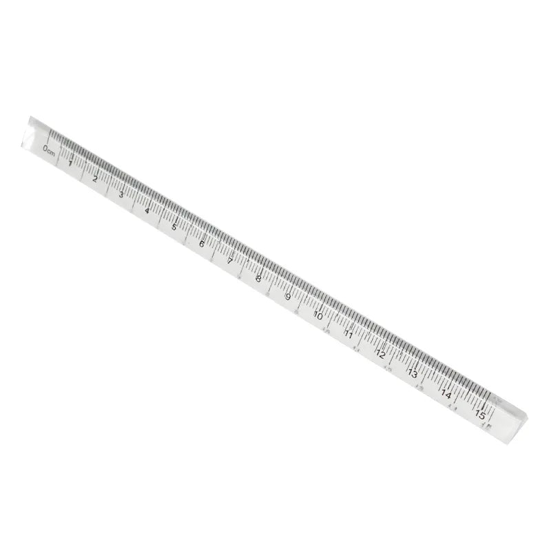 Clear Triangle Ruler: Transparent Stationery Essential for School Supplies - Mohamm 1PC