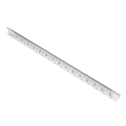 Clear Triangle Ruler: Transparent Stationery Essential for School Supplies - Mohamm 1PC