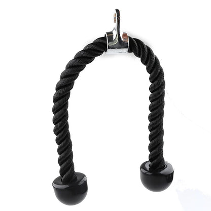 Tricep Rope Cable Attachment — Fitness Gym Accessory for Abdominal Crunches, Biceps, & Muscle Training