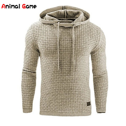 Warm Men's Solid Color Hoodie - Oversized Sweatshirt with Zipper, Paired Hoodies for Men & Women