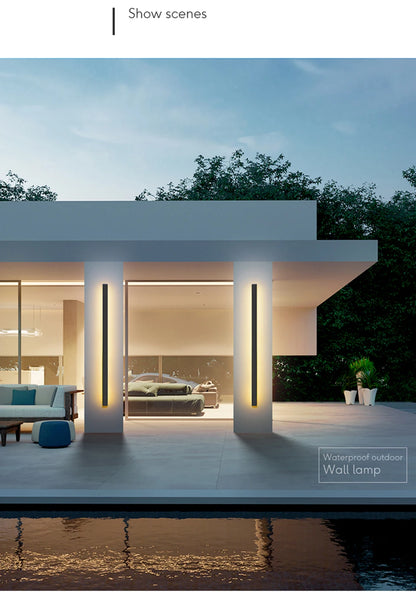 LED Outdoor Wall Light – Modern Waterproof IP65 Porch & Patio Lamp, Rainproof Exterior Wall Sconce for Garage & Garden