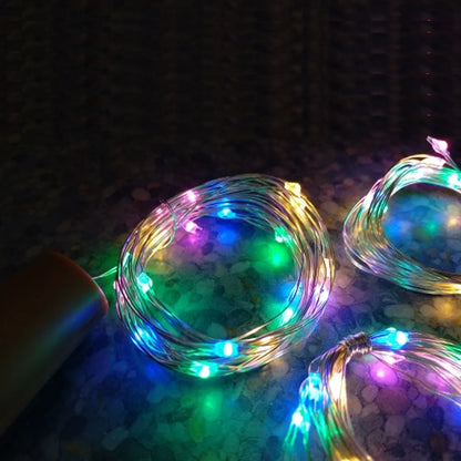 Solar Powered Wine Bottle Lights – 10LED/20LED Cork Shape Fairy Lights, Copper Wire Garland for Christmas & Home Room Decor