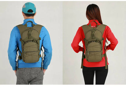 15L Molle Tactical Backpack - Outdoor Sports Bicycle Bag for Cycling, Climbing, Hiking, Camping, Fishing, Hydration