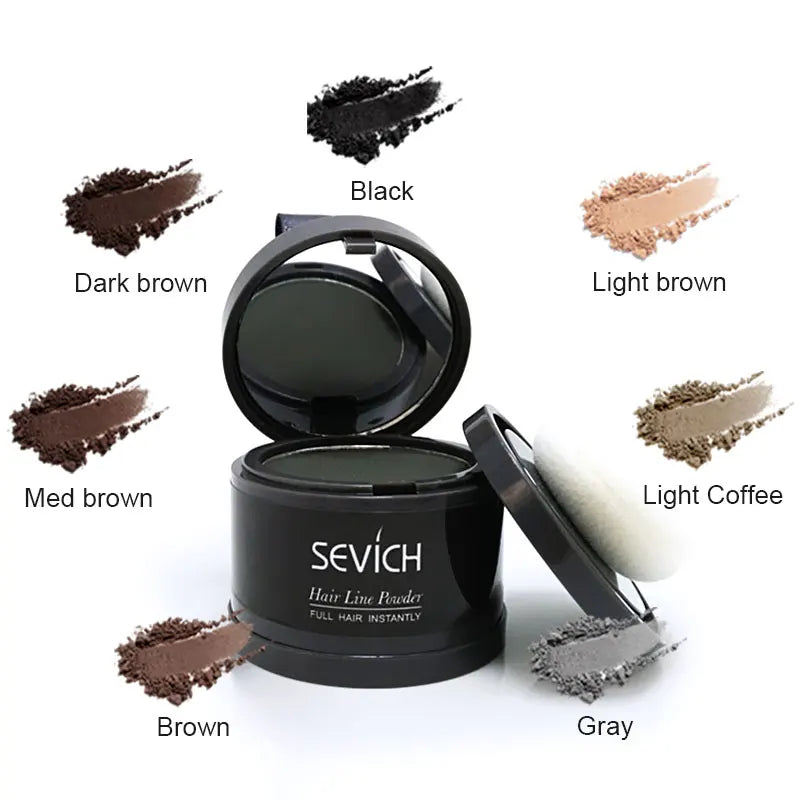 Sevich Hairline Powder 4g – Natural Hairline Shadow Concealer for Hair Loss, Unisex Makeup