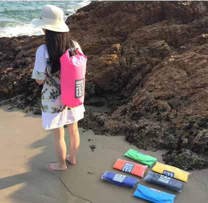 Outdoor PVC Waterproof Dry Bag – 5L/10L/15L/20L/30L Storage Sack for Canoe, Kayak, Rafting, Swimming & Travel