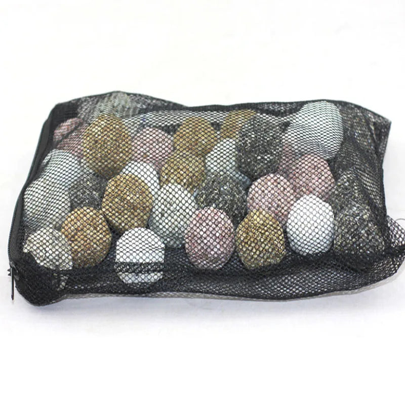 10Pcs Mesh Filter Net Bags – Aquarium Pond Bio Ball, Carbon Media & Ammonia Isolation Bags, White & Black