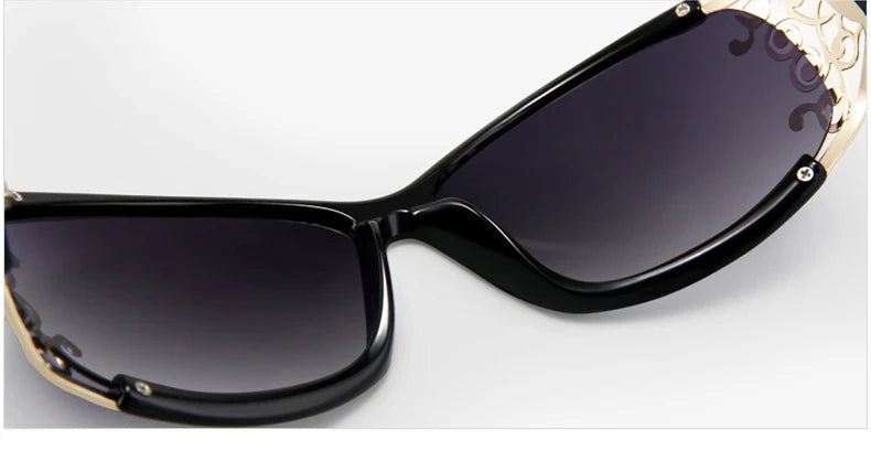 PARZIN Luxury Women’s Sunglasses – Designer Vintage Polarized Driving Shades with Hollow Lace