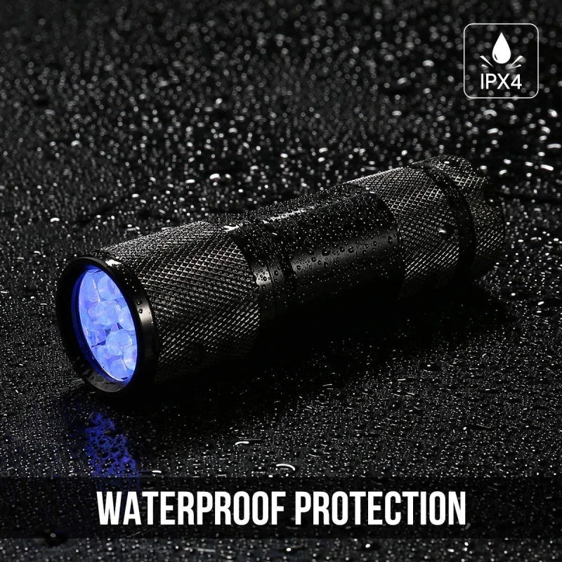 100 LED UV Flashlight 395NM – Black Light Torch for Dog Urine, Pet Stains & Bed Bug Detection