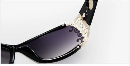 PARZIN Luxury Women’s Sunglasses – Designer Vintage Polarized Driving Shades with Hollow Lace