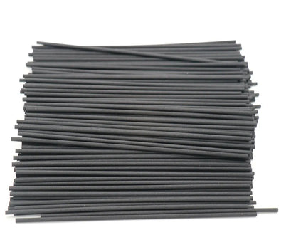 100PCS Black Fiber Rattan Sticks – Reed Diffuser Refill Sticks for Aromatherapy, 40/35/30/25/22/19/10cm