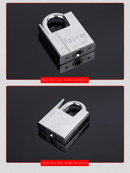 Keyed Padlock – Waterproof & Antirust Multifunctional Anti-Theft Lock, Pry Door & Window Security Lock