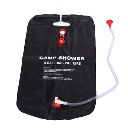 20L Portable Camping Shower Bag – Solar Heated Water Bag for Outdoor Travel, Hiking, BBQ & Beach