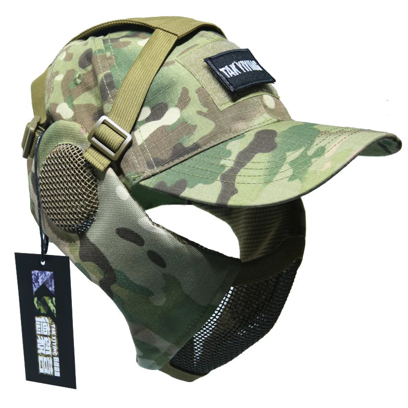 TAK YIYING Foldable Mesh Hunting Mask with Ear Protection and Cap – Id ...