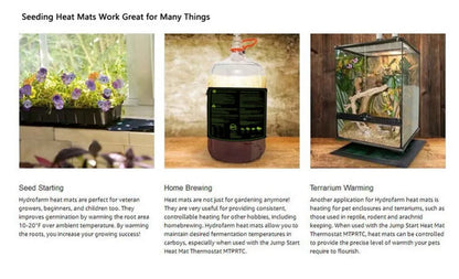 5–45W Seedling Heat Mat — 220V–240V Plant Germination & Propagation Pad for Flowers, Vegetables, and Winter Anti-Cold Protection