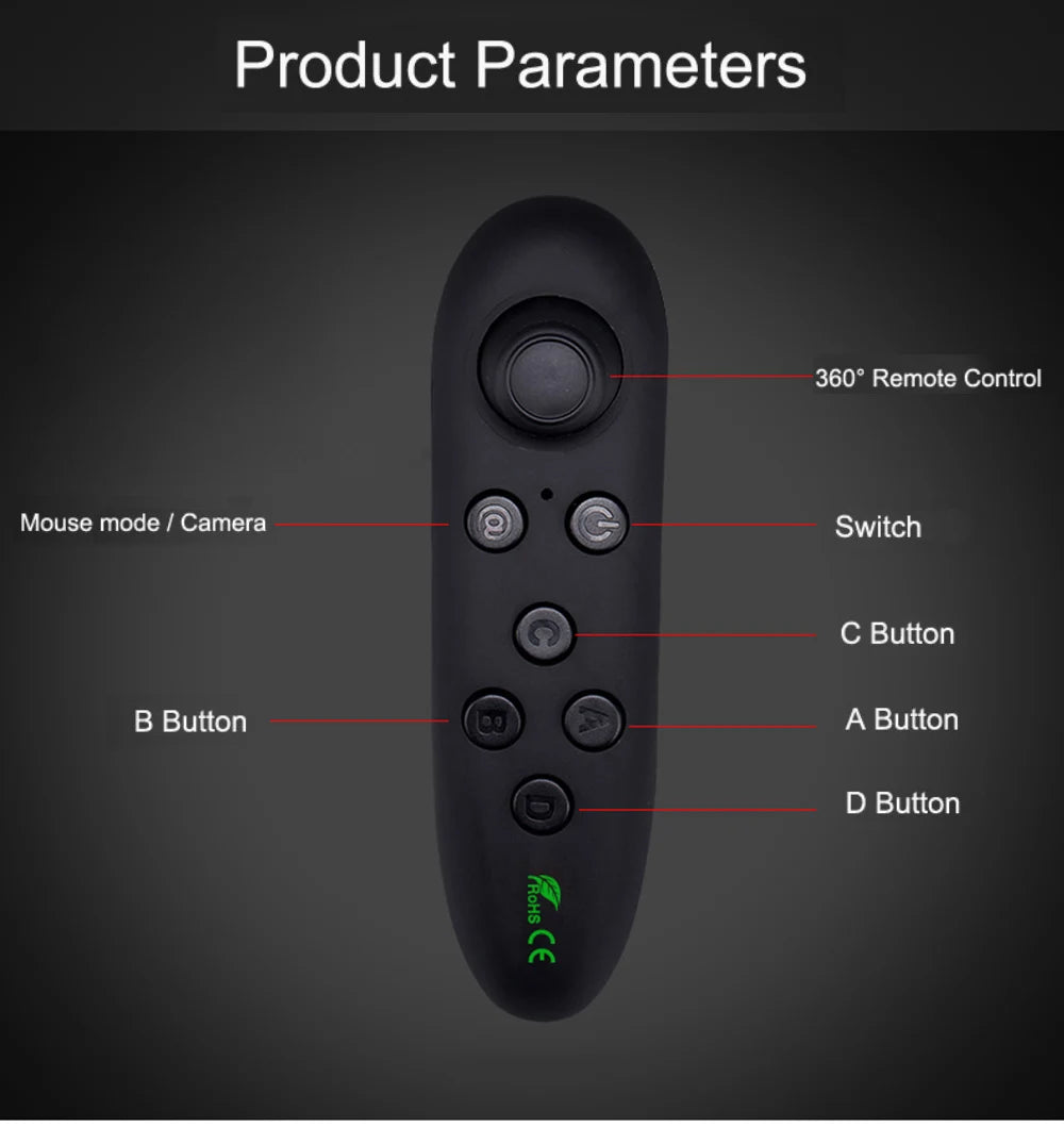 VR Shinecon 10.0 3D Virtual Reality Headset – Helmet Goggles for Smartphone Gaming