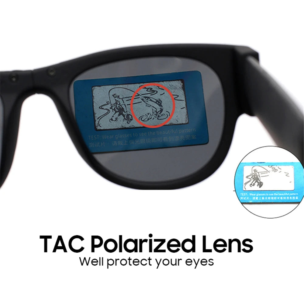 VIVIBEE Novelty Mirror Men Polarized Folding Sunglasses - Slap Sport Foldable Wristband Shades, 2024 Trending Product