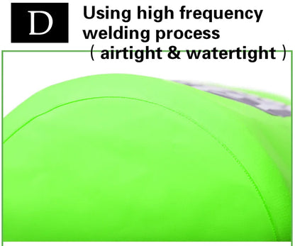 Outdoor PVC Waterproof Dry Bag – 5L/10L/15L/20L/30L Storage Sack for Canoe, Kayak, Rafting, Swimming & Travel