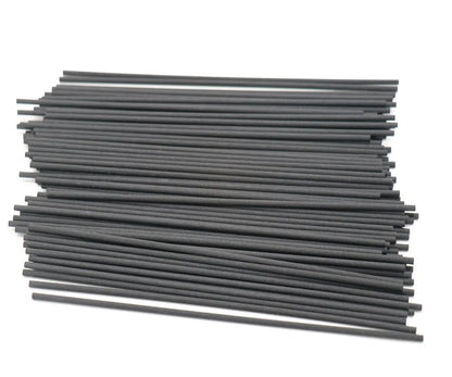 100PCS Black Fiber Rattan Sticks – Reed Diffuser Refill Sticks for Aromatherapy, 40/35/30/25/22/19/10cm