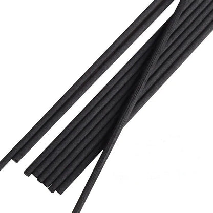 100PCS Black Fiber Rattan Sticks – Reed Diffuser Refill Sticks for Aromatherapy, 40/35/30/25/22/19/10cm