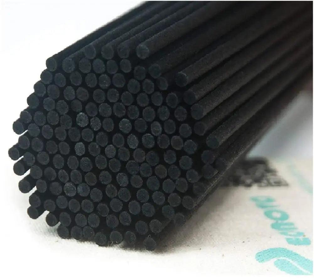 100PCS Black Fiber Rattan Sticks – Reed Diffuser Refill Sticks for Aromatherapy, 40/35/30/25/22/19/10cm
